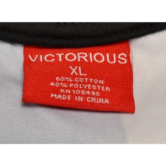 Victorious Men's Nautical Graphic T-Shirt Size XL Sailboat Compass Red Blue Foil - Picture 5 of 7